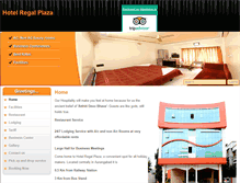 Tablet Screenshot of hotelregalplaza.com